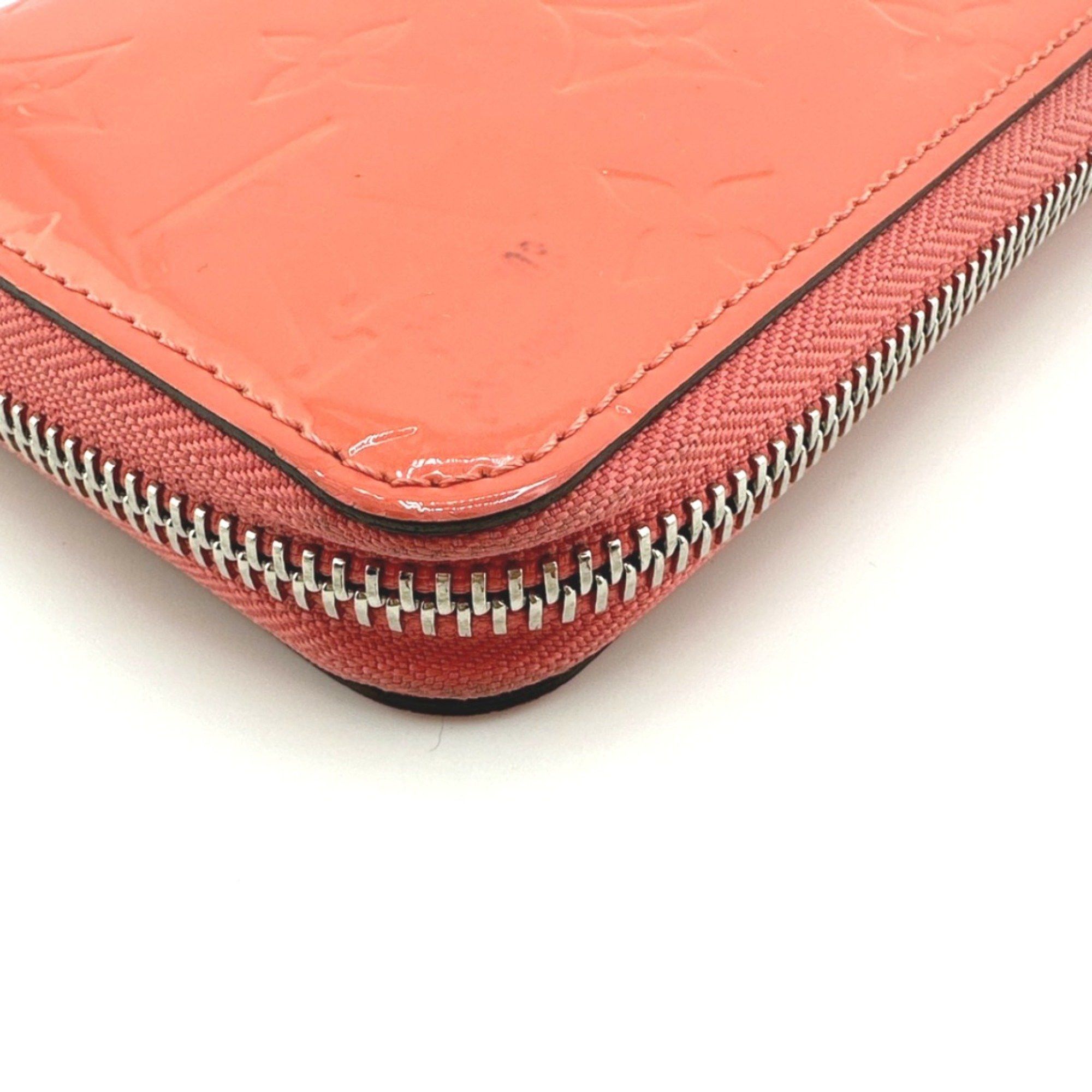 Louis Vuitton Louis Vuitton Long Wallet Round Zipper Vernis Zippy Monogram M93202 Rose Rich Size ONE SIZE - 8 Thumbnail