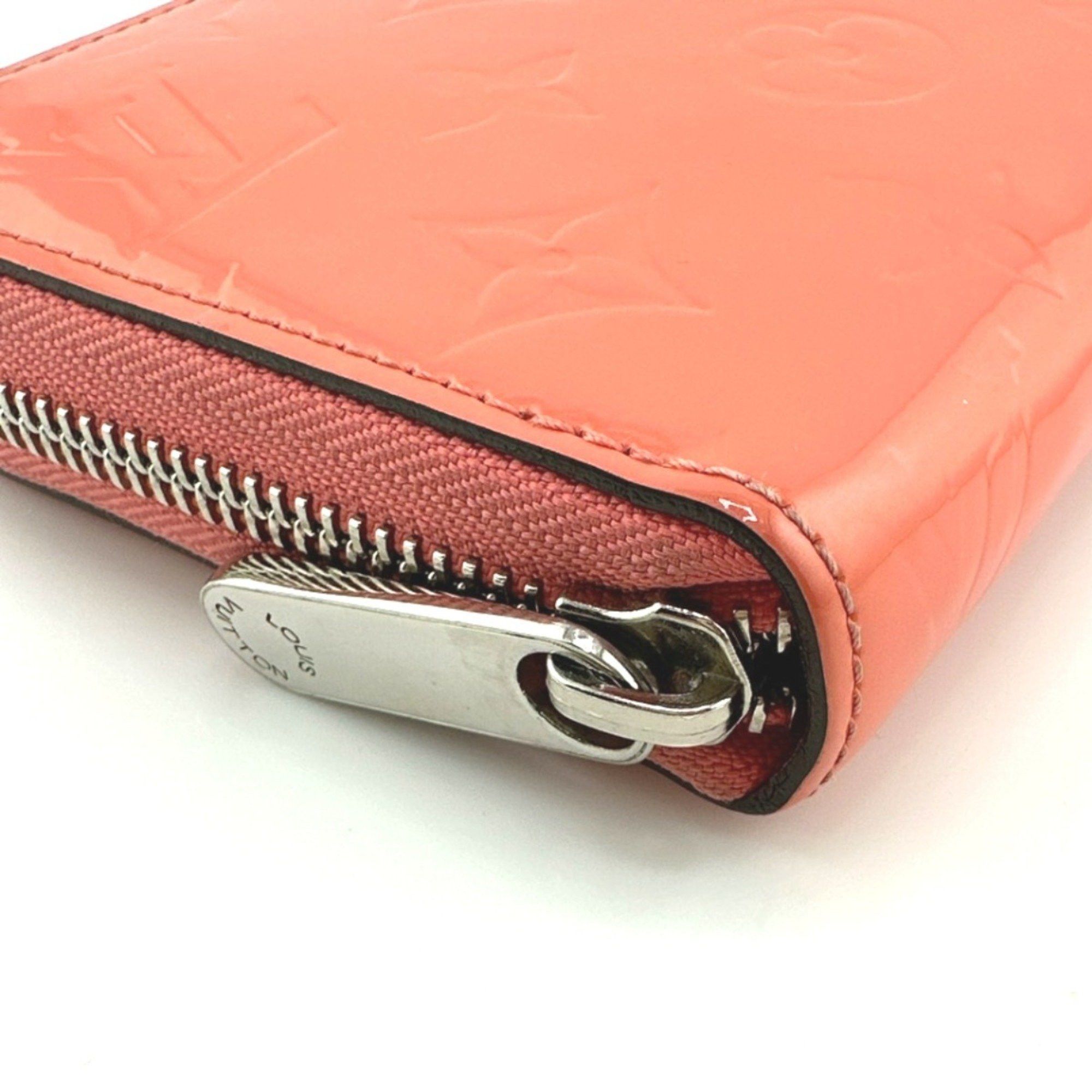 Louis Vuitton Louis Vuitton Long Wallet Round Zipper Vernis Zippy Monogram M93202 Rose Rich Size ONE SIZE - 10 Thumbnail