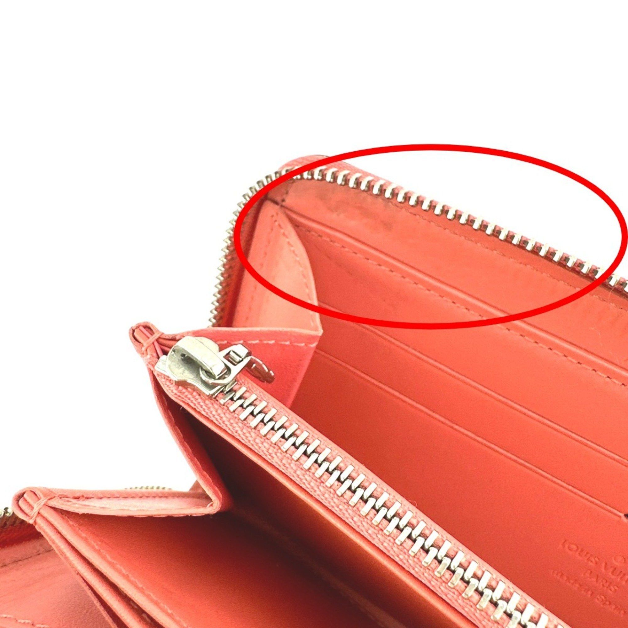 Louis Vuitton Louis Vuitton Long Wallet Round Zipper Vernis Zippy Monogram M93202 Rose Rich Size ONE SIZE - 19 Thumbnail