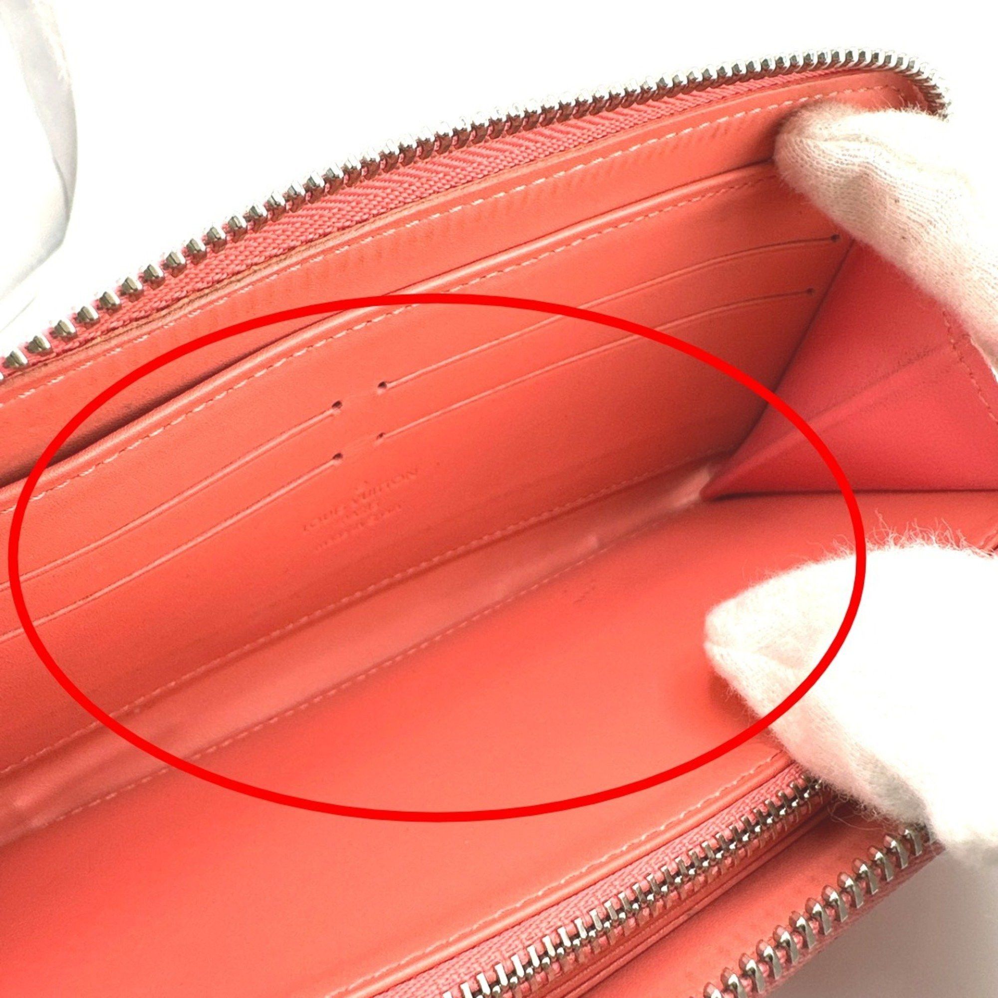 Louis Vuitton Louis Vuitton Long Wallet Round Zipper Vernis Zippy Monogram M93202 Rose Rich Size ONE SIZE - 16 Thumbnail