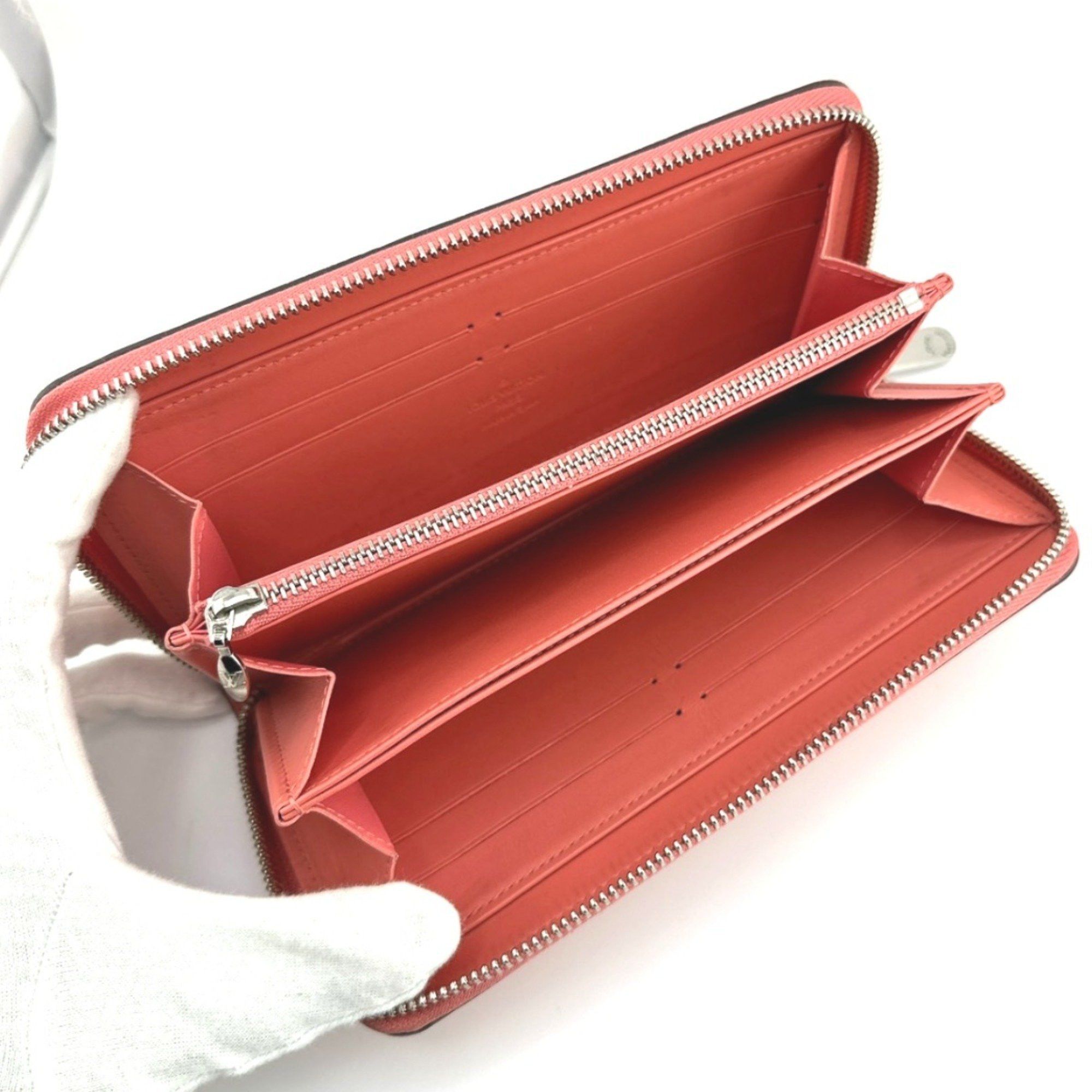 Louis Vuitton Louis Vuitton Long Wallet Round Zipper Vernis Zippy Monogram M93202 Rose Rich Size ONE SIZE - 15 Thumbnail