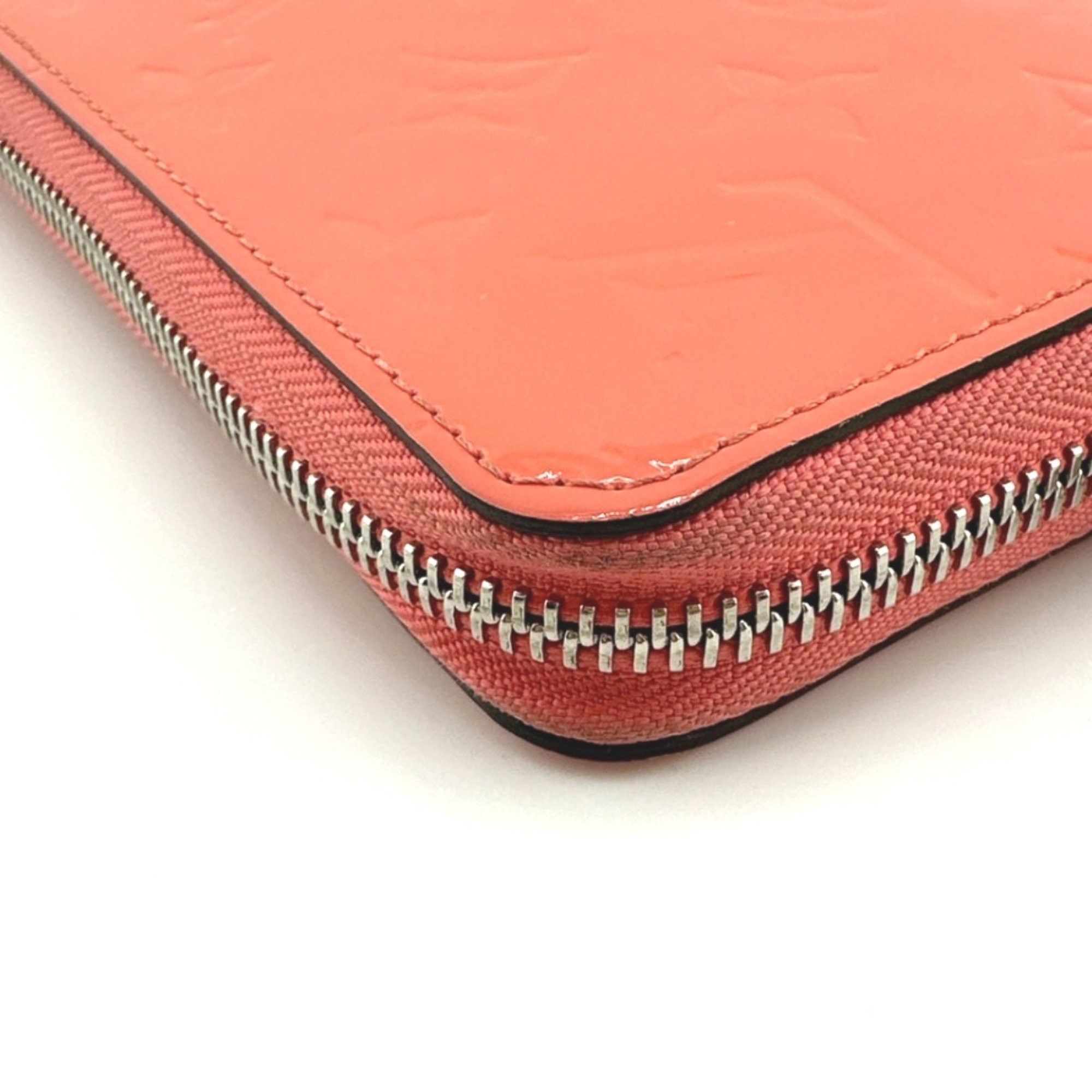Louis Vuitton Louis Vuitton Long Wallet Round Zipper Vernis Zippy Monogram M93202 Rose Rich Size ONE SIZE - 9 Thumbnail