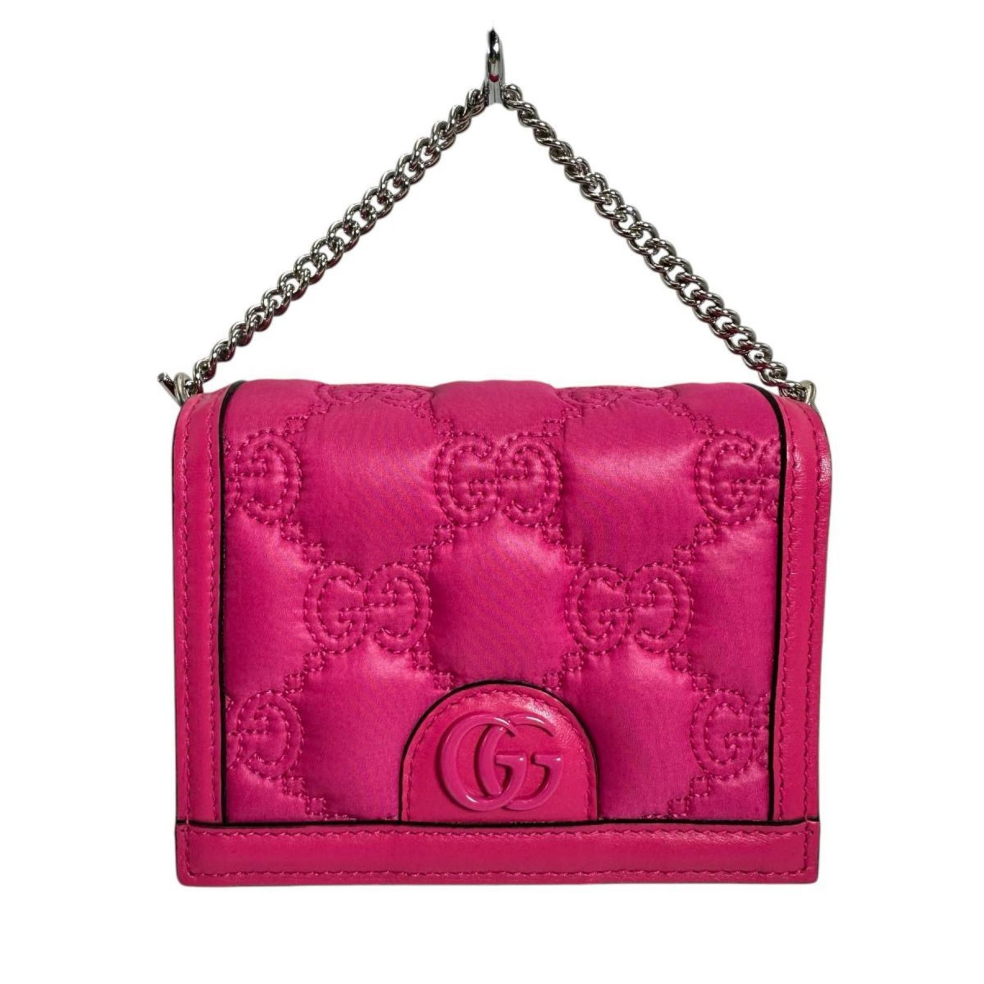 Gucci GUCCI Handbag 2WAY Bag GG Mini Matelasse Nylon Pink Size ONE SIZE - 2 Thumbnail