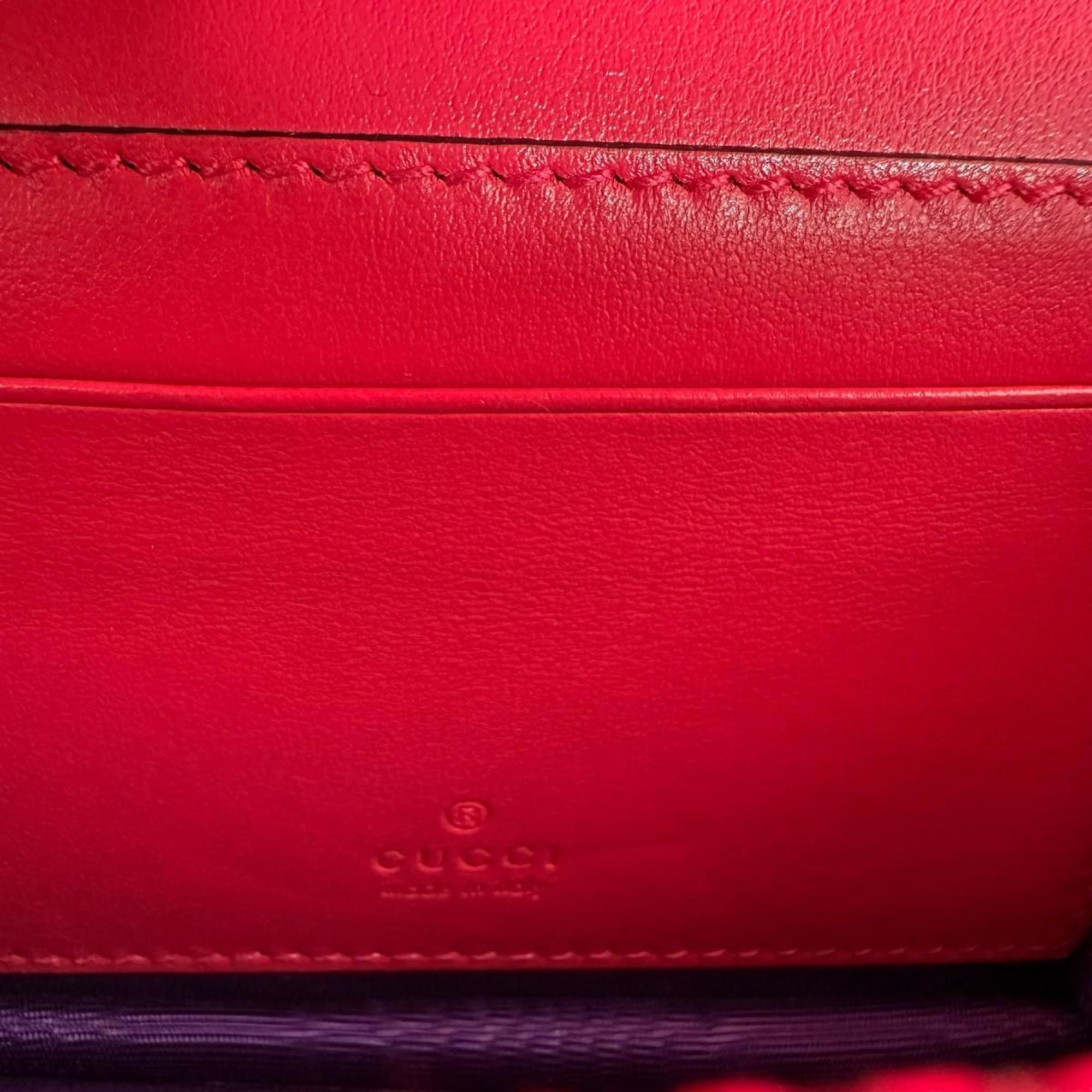 Gucci GUCCI Handbag 2WAY Bag GG Mini Matelasse Nylon Pink Size ONE SIZE - 13 Thumbnail