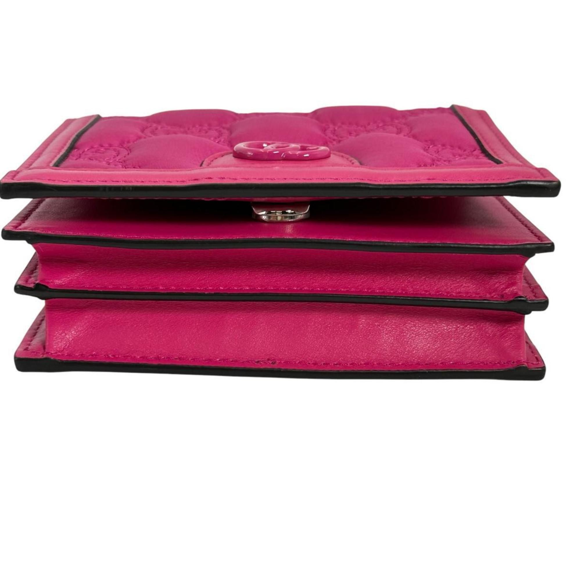 Gucci GUCCI Handbag 2WAY Bag GG Mini Matelasse Nylon Pink Size ONE SIZE - 4 Thumbnail