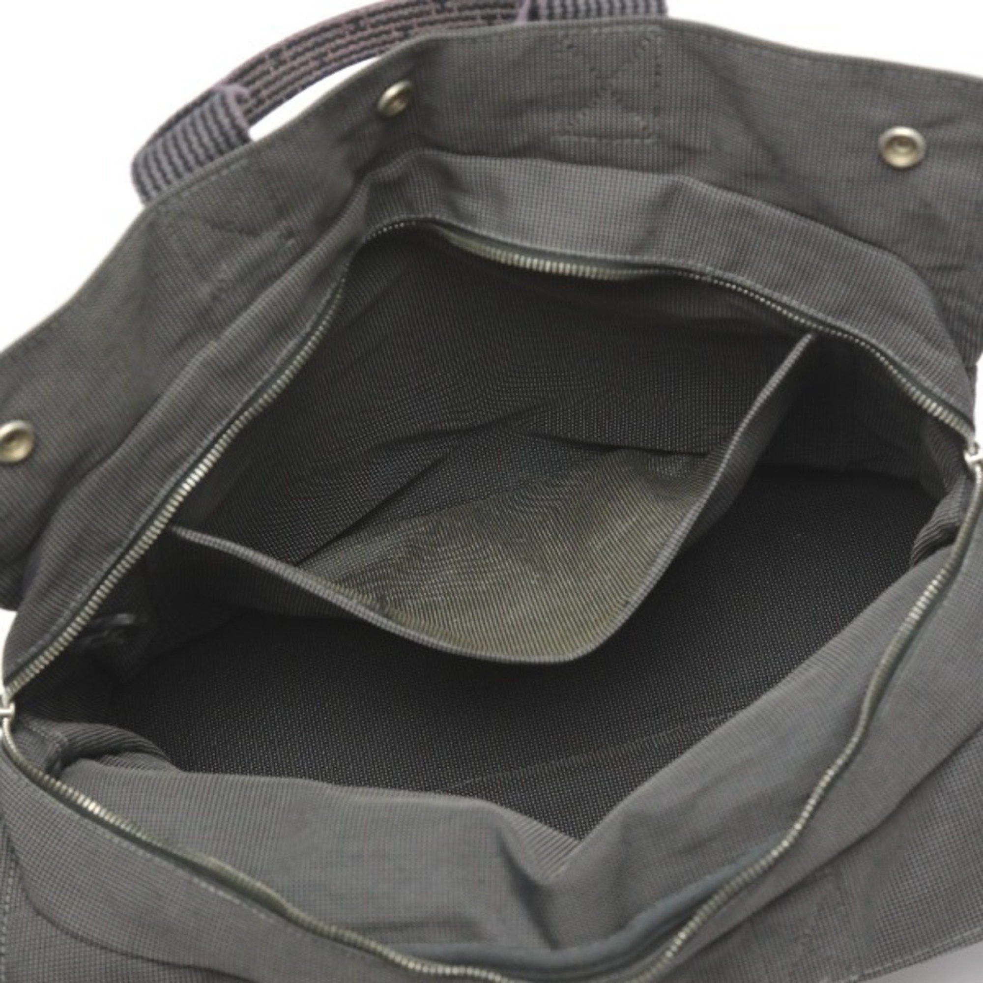 Hermes Hermes Tote Bag Air Line MM Canvas Grey Size ONE SIZE - 13 Thumbnail