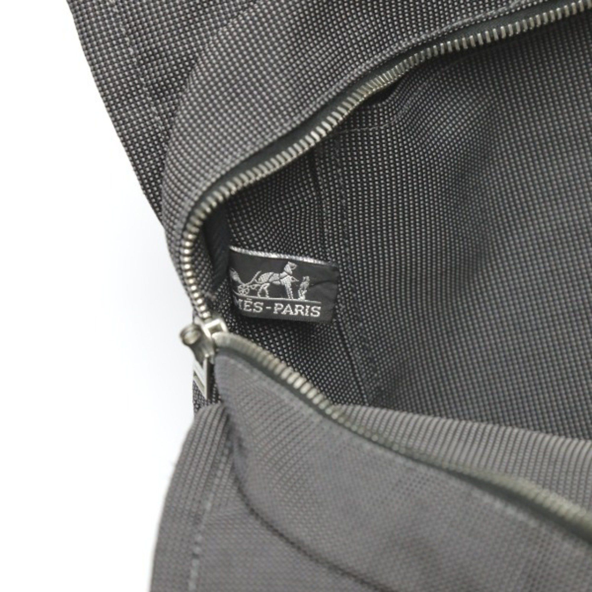Hermes Hermes Tote Bag Air Line MM Canvas Grey Size ONE SIZE - 14 Thumbnail
