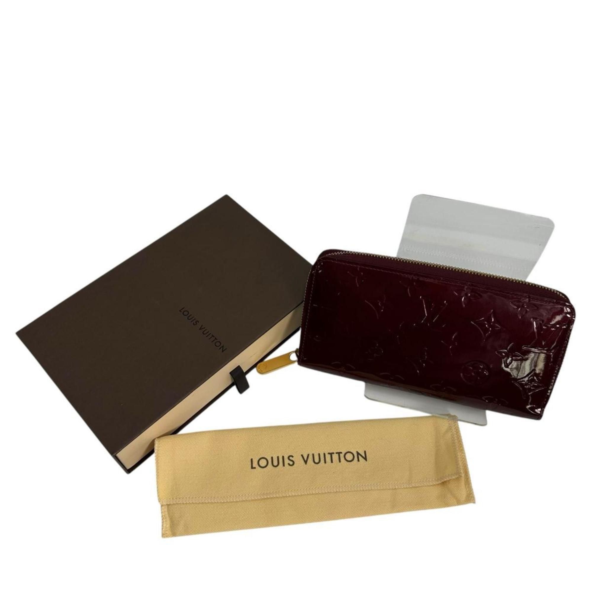 Louis Vuitton Louis Vuitton Long Wallet Round Zipper Monogram Zippy Vernis M61379 Magenta Size ONE SIZE - 3 Thumbnail