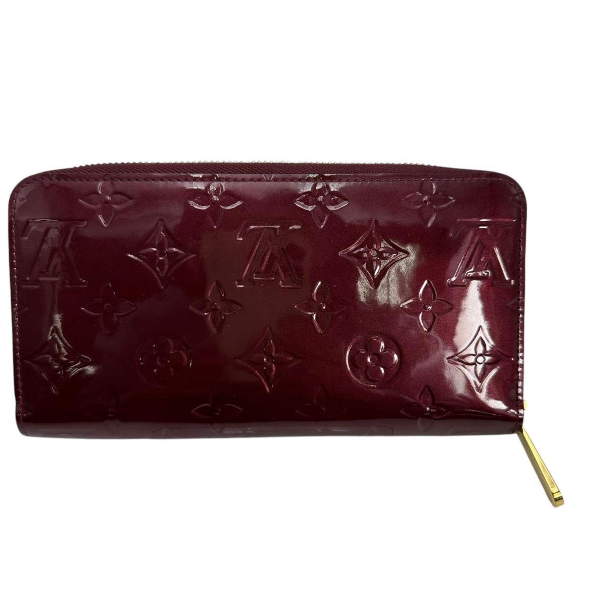 Louis Vuitton Louis Vuitton Long Wallet Round Zipper Monogram Zippy Vernis M61379 Magenta Size ONE SIZE - 2 Thumbnail