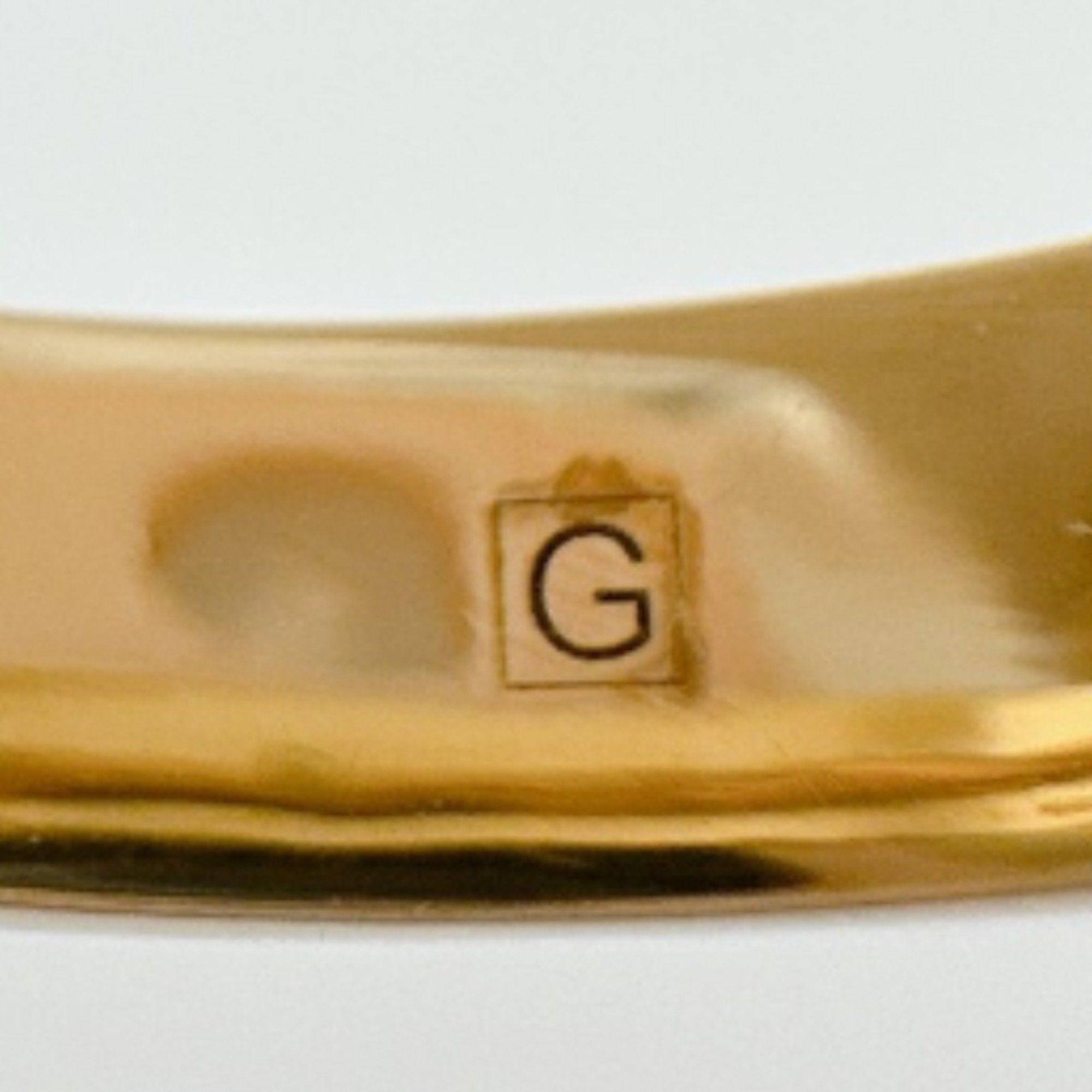 Gucci Gucci Ring Chain Effect GG S Size Flower Metal Gold Size ONE SIZE - 8 Thumbnail