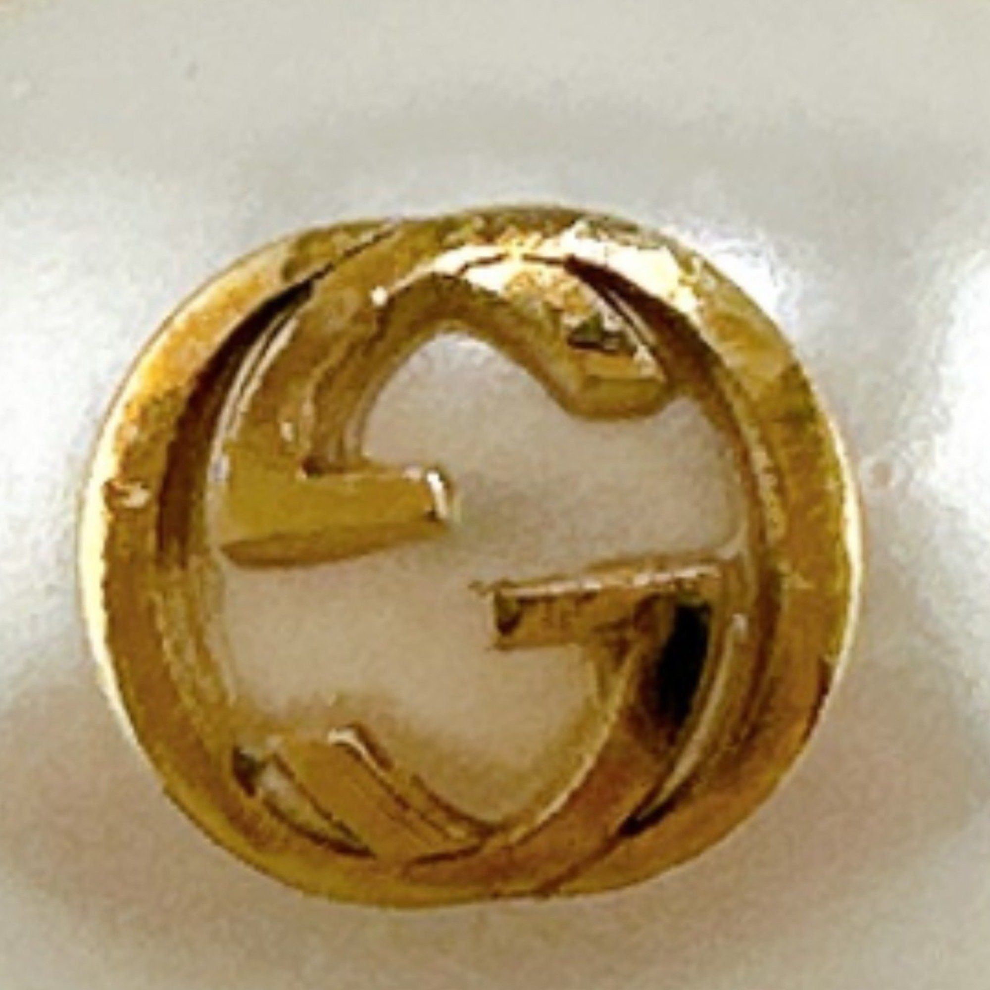 Gucci Gucci Ring Chain Effect GG S Size Flower Metal Gold Size ONE SIZE - 6 Thumbnail