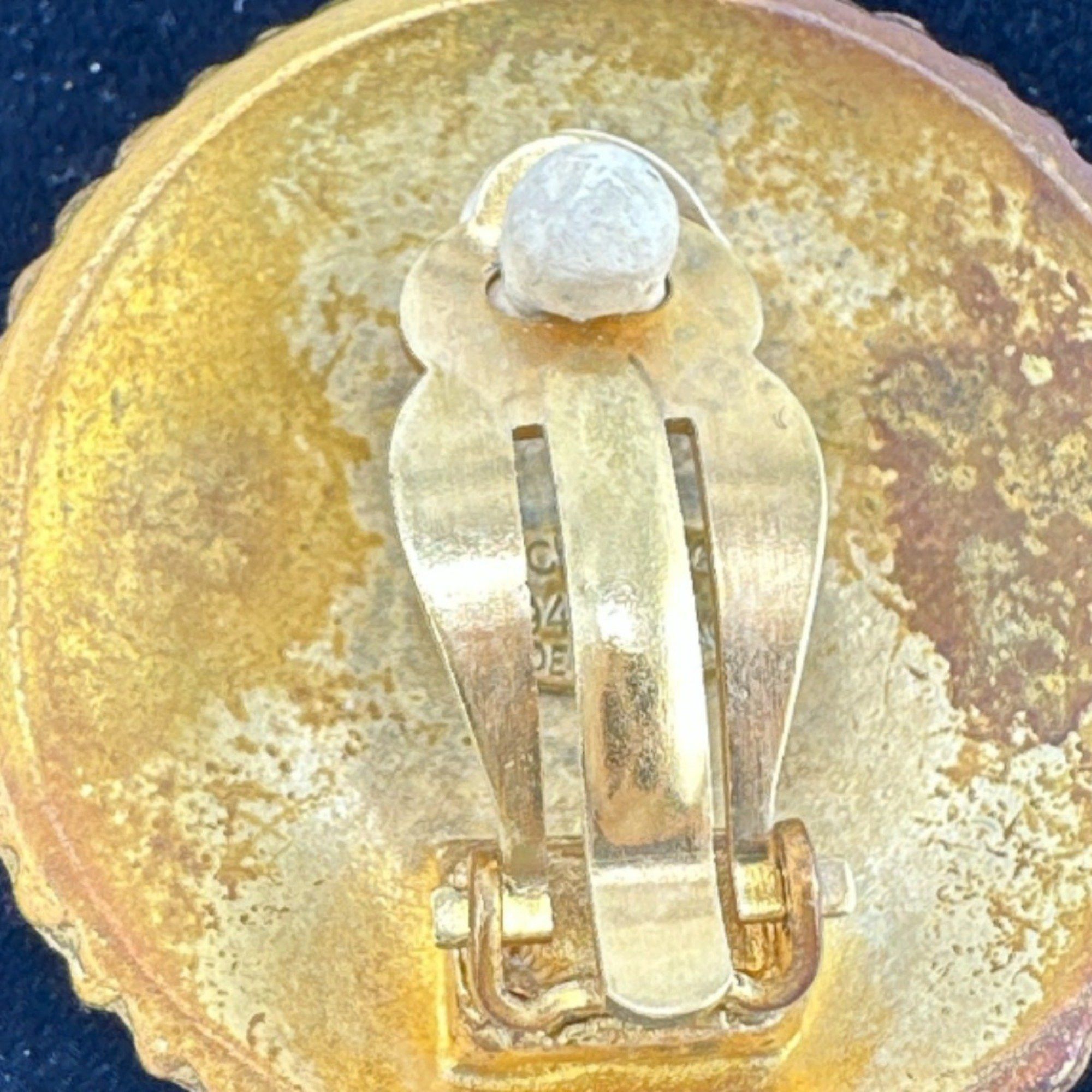 Chanel CHANEL Earrings Vintage Circle Gold Size ONE SIZE - 9 Thumbnail