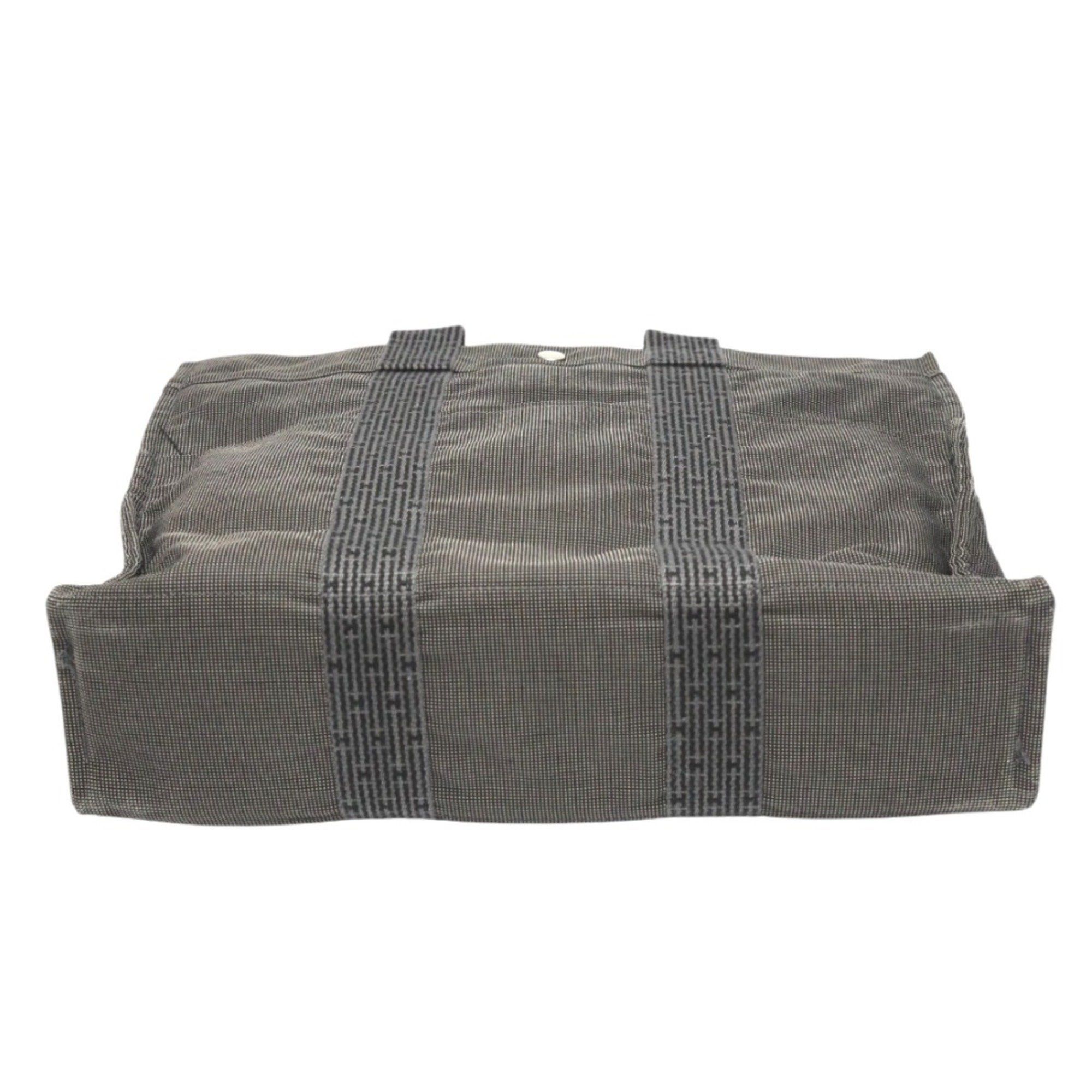 Hermes Hermes Tote Bag MM Air Line Canvas Grey Size ONE SIZE - 5 Thumbnail