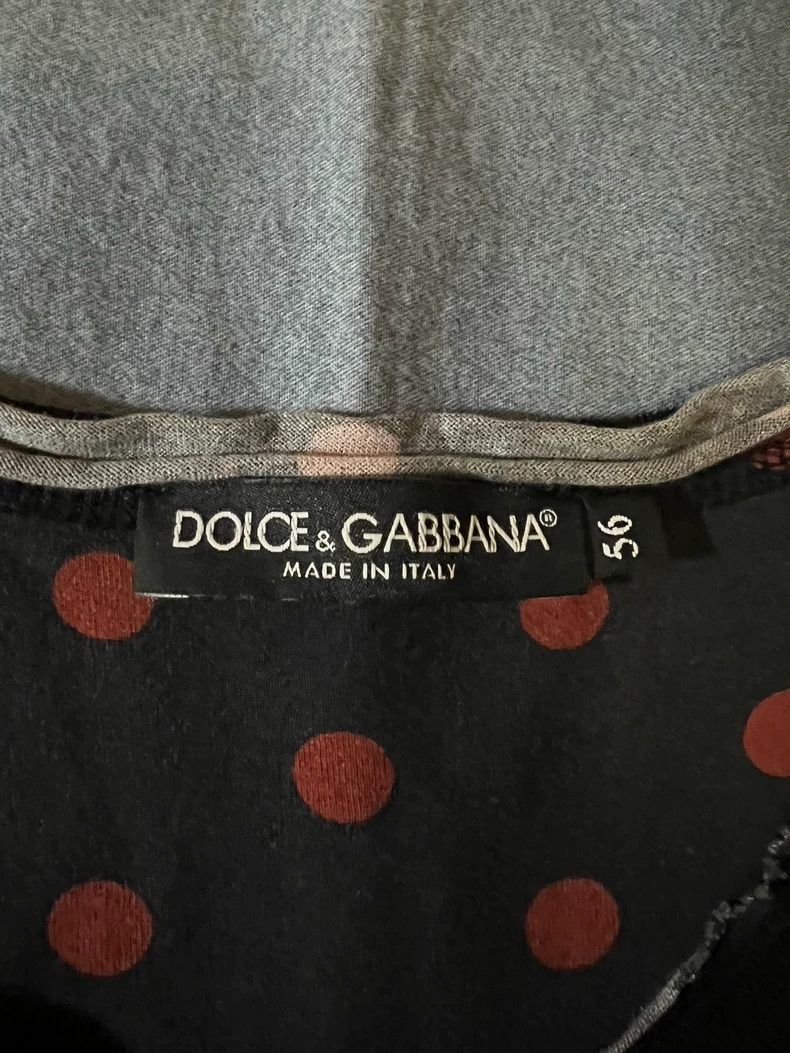 Dolce & Gabbana Dolce & Gabbana Red Black Polka Dot T-shirt Size US XXL / EU 58 / 5 - 4 Thumbnail