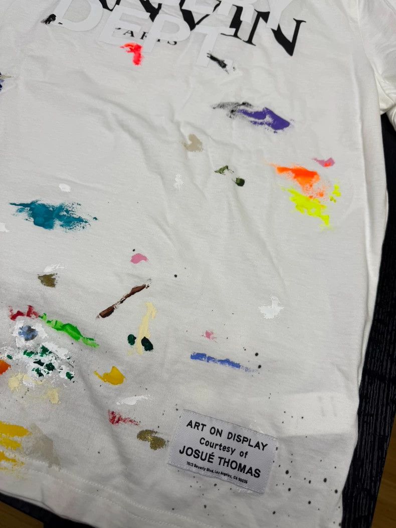Gallery Dept. Lanvin Gallery Dept Ink Splash Short Sleeve T-shirt Size US XL / EU 56 / 4 - 5 Thumbnail