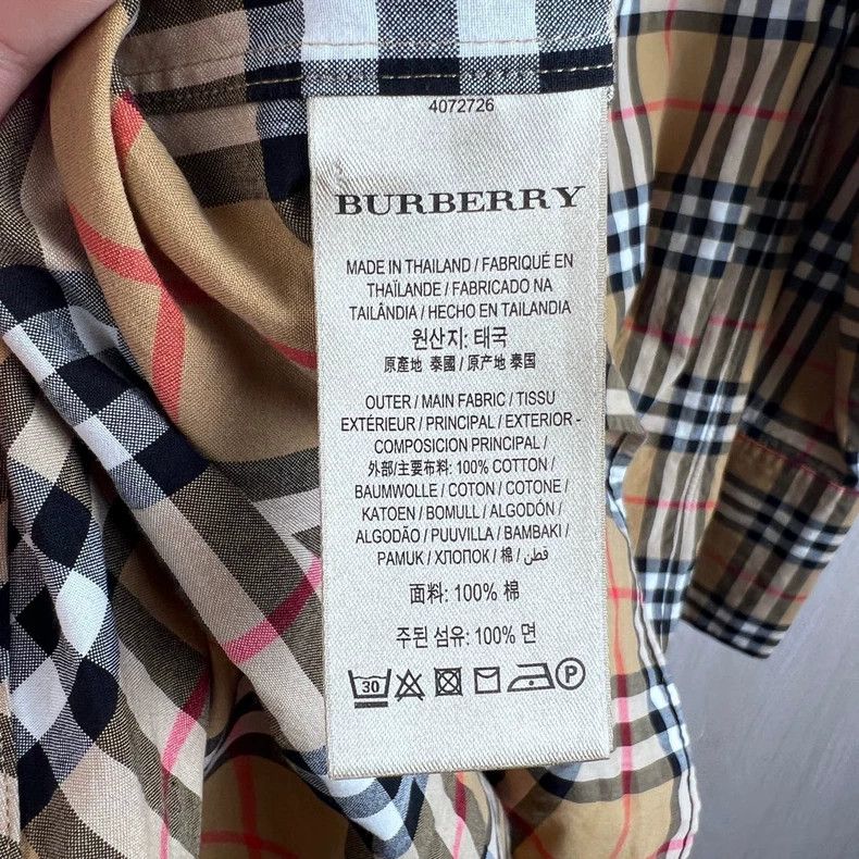 Burberry Burberry Plaid Long Sleeve Shirt in UK Size 6 Size US S / EU 44-46 / 1 - 3 Thumbnail