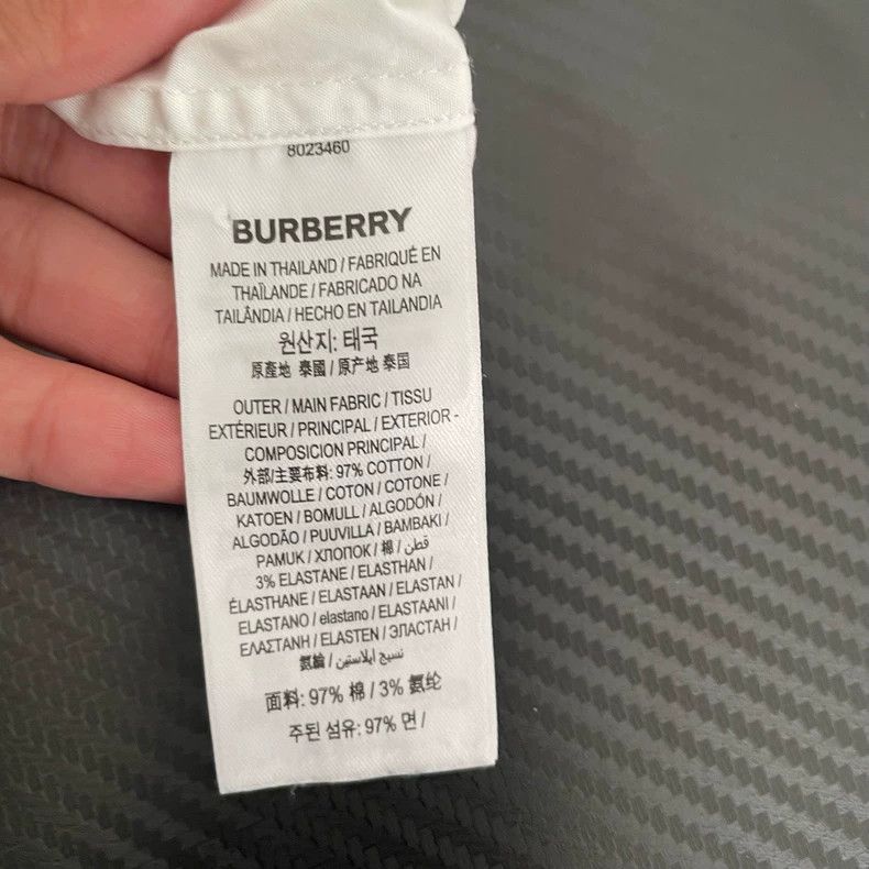 Burberry Burberry White TB Logo Embroidery Shirt Size US M / EU 48-50 / 2 - 3 Thumbnail