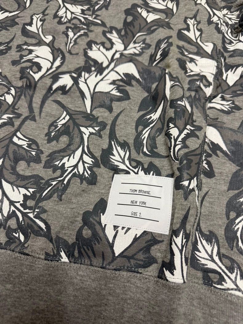 Thom Browne Thom Browne Leaf Pattern Sweatshirt Size US S / EU 44-46 / 1 - 5 Thumbnail