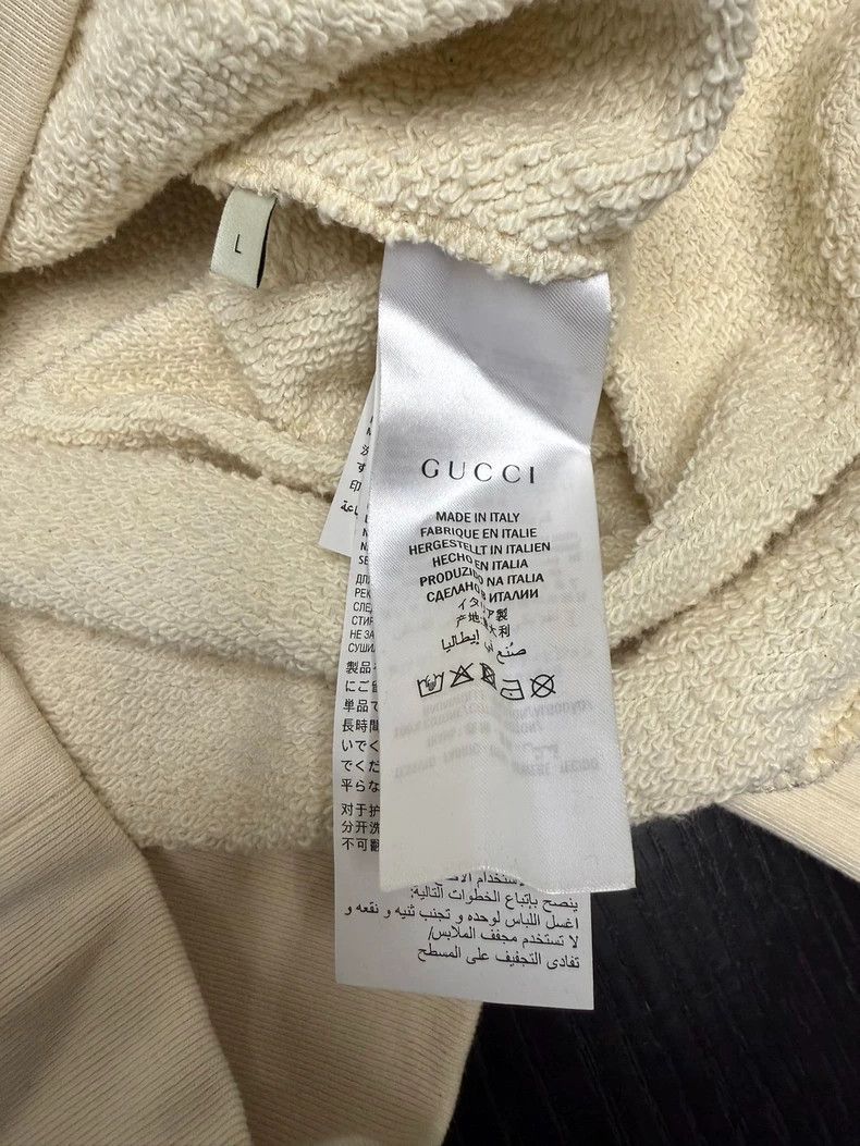 Gucci Gucci Logo Printed Hoodie in Excellent Condition Size US L / EU 52-54 / 3 - 6 Thumbnail