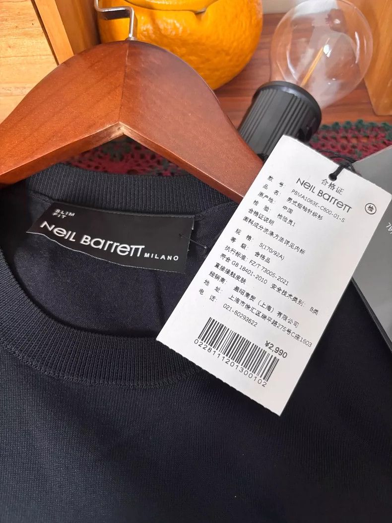 Neil Barrett Neil Barrett Short Sleeve T-Shirt Black Size US S / EU 44-46 / 1 - 4 Thumbnail
