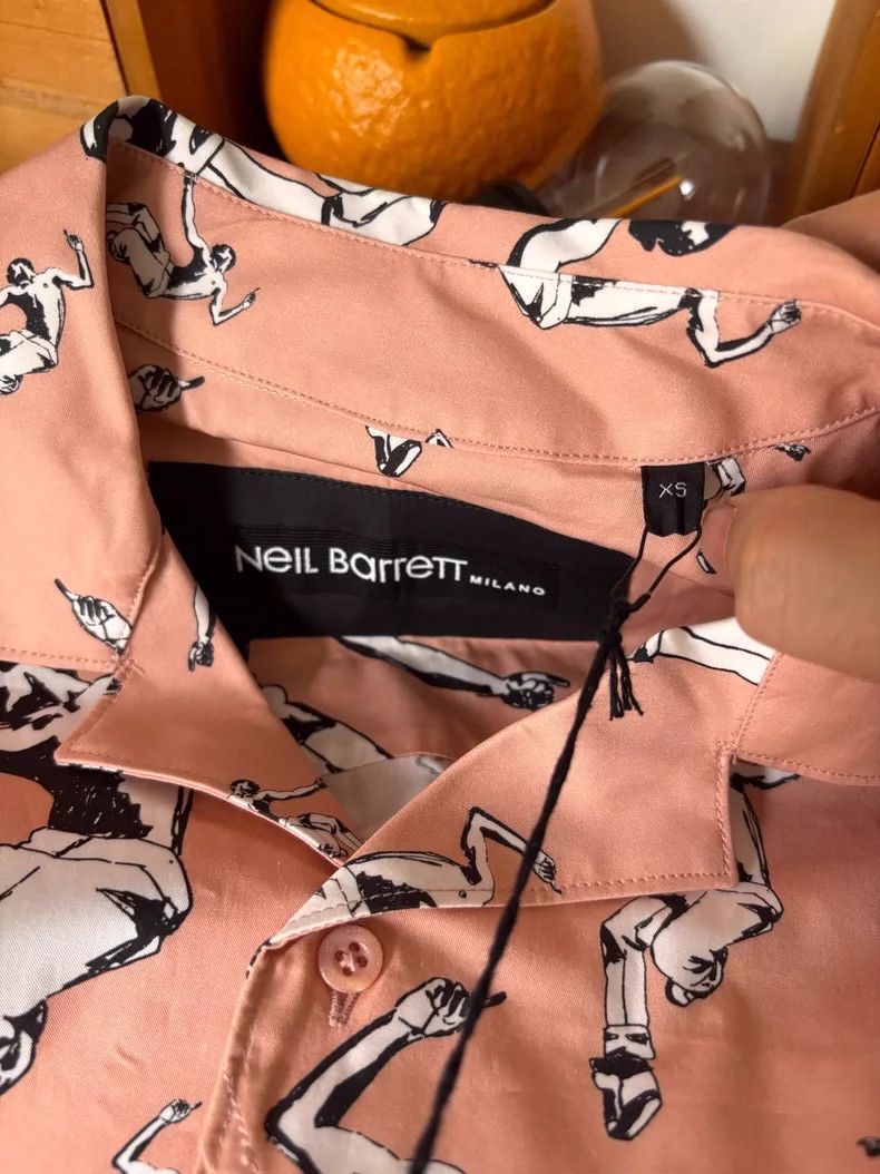 Neil Barrett Neil Barrett Short Sleeve Shirt Made in Italy Size US XS / EU 42 / 0 - 3 Thumbnail