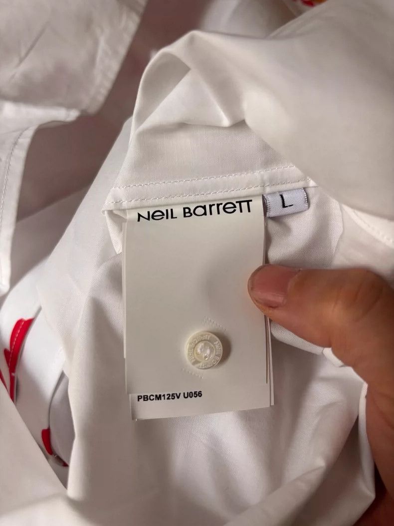 Thom Browne Neil Barrett Short Sleeve Shirt from Italy Size US L / EU 52-54 / 3 - 5 Thumbnail
