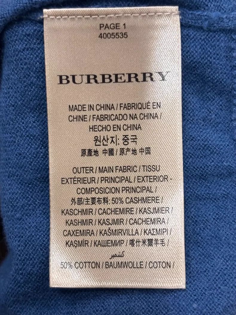 Burberry Burberry Cashmere Thin Sweater Size S Size US S / EU 44-46 / 1 - 6 Thumbnail