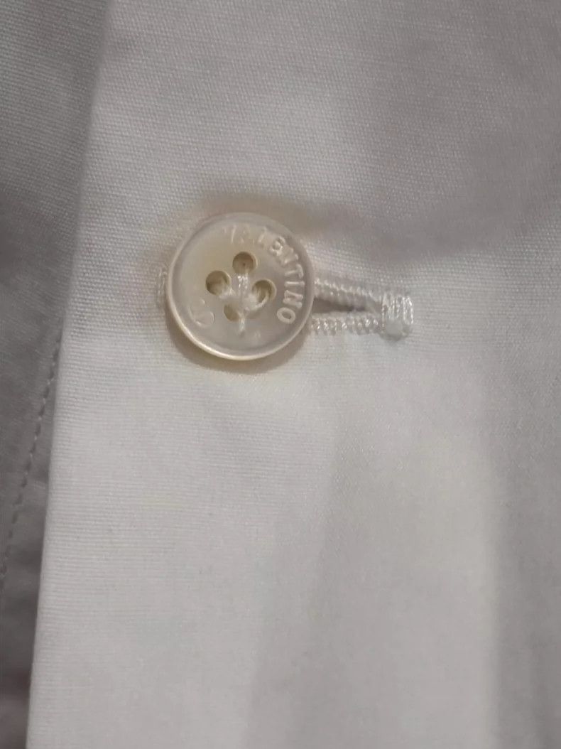 Valentino Valentino Classic White Long Sleeve Shirt Size US M / EU 48-50 / 2 - 3 Thumbnail