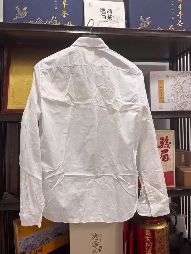 Valentino Valentino Classic White Long Sleeve Shirt Size US M / EU 48-50 / 2 - 2 Thumbnail