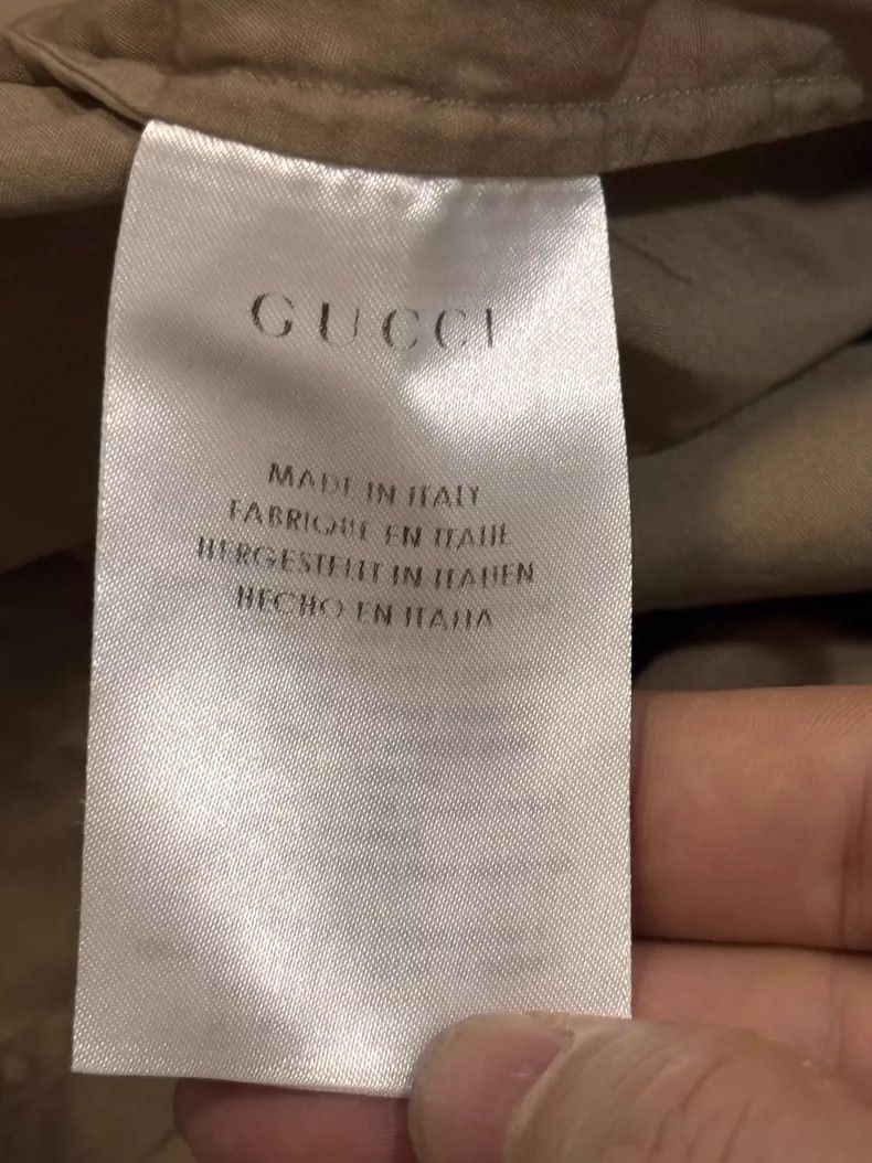 Gucci Gucci Long Sleeve Military Shirt Size US M / EU 48-50 / 2 - 9 Thumbnail