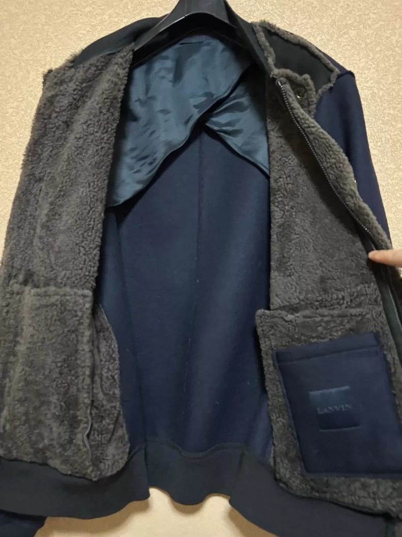 Lanvin Lanvin Shearling Wool Leather Jacket Size US L / EU 52-54 / 3 - 5 Thumbnail