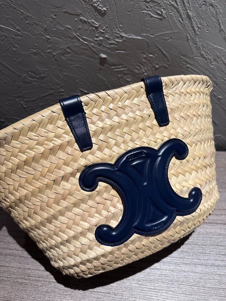 Celine Celine Logo Woven Tote Bag Size ONE SIZE - 3 Thumbnail