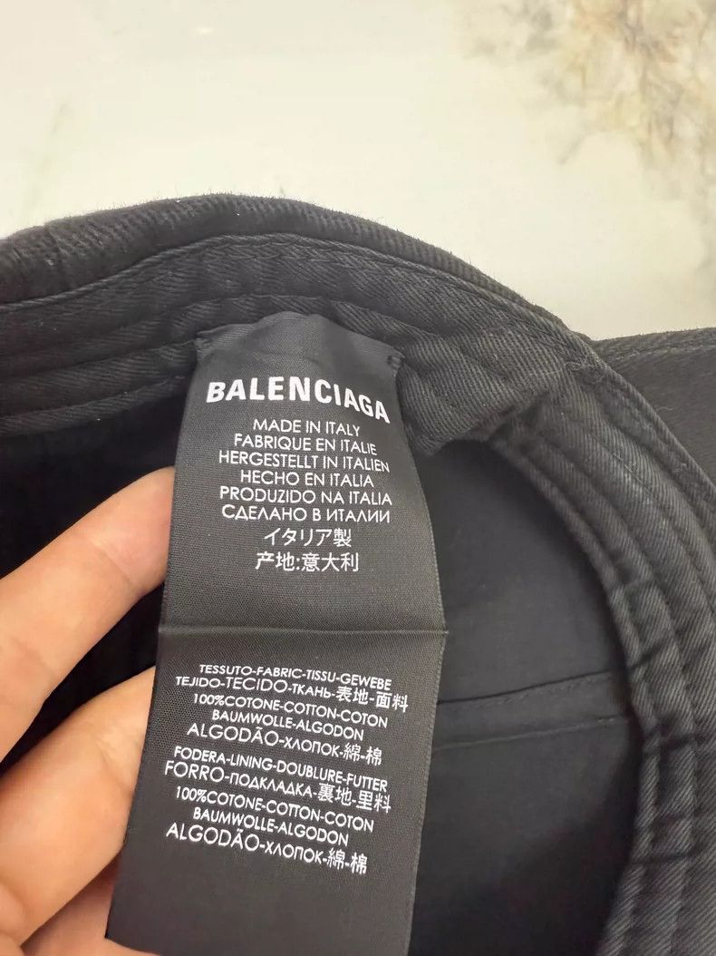 Balenciaga Balenciaga Black Logo Baseball Cap Size ONE SIZE - 5 Thumbnail