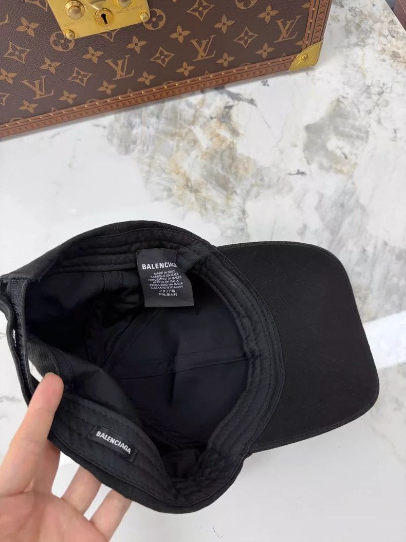 Balenciaga Balenciaga Black Logo Baseball Cap Size ONE SIZE - 4 Thumbnail