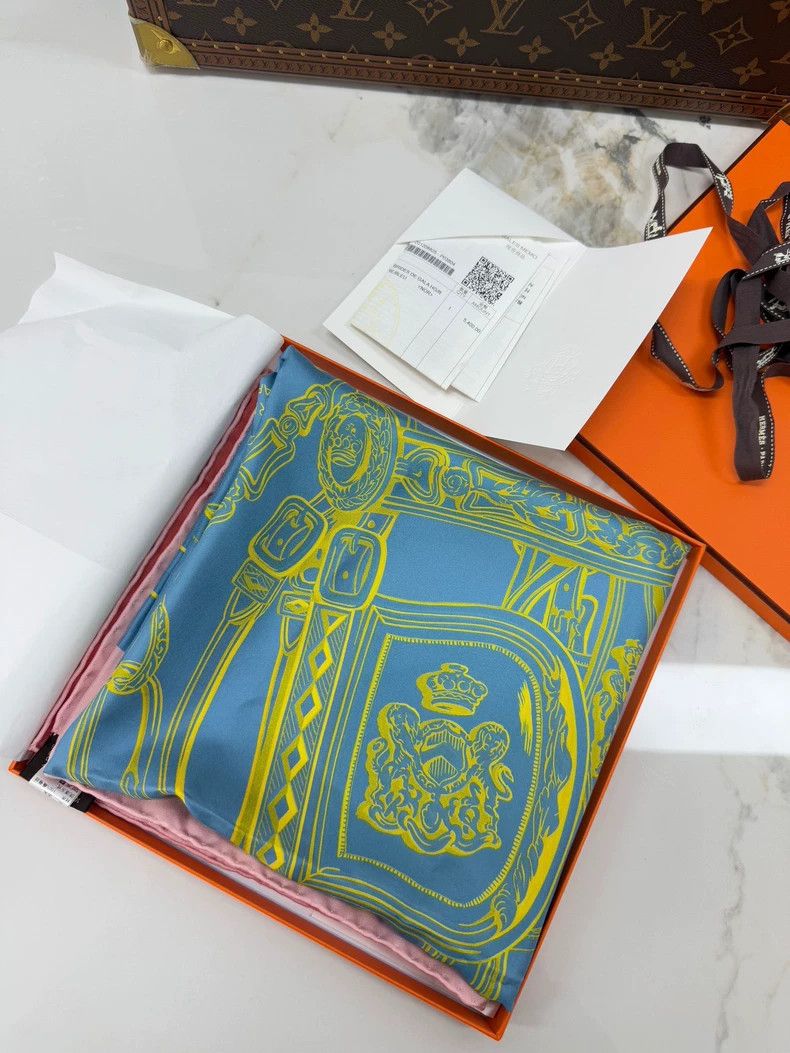 Hermes Hermes Reversible Gorgeous Bridle Silk Scarf Size ONE SIZE - 5 Thumbnail