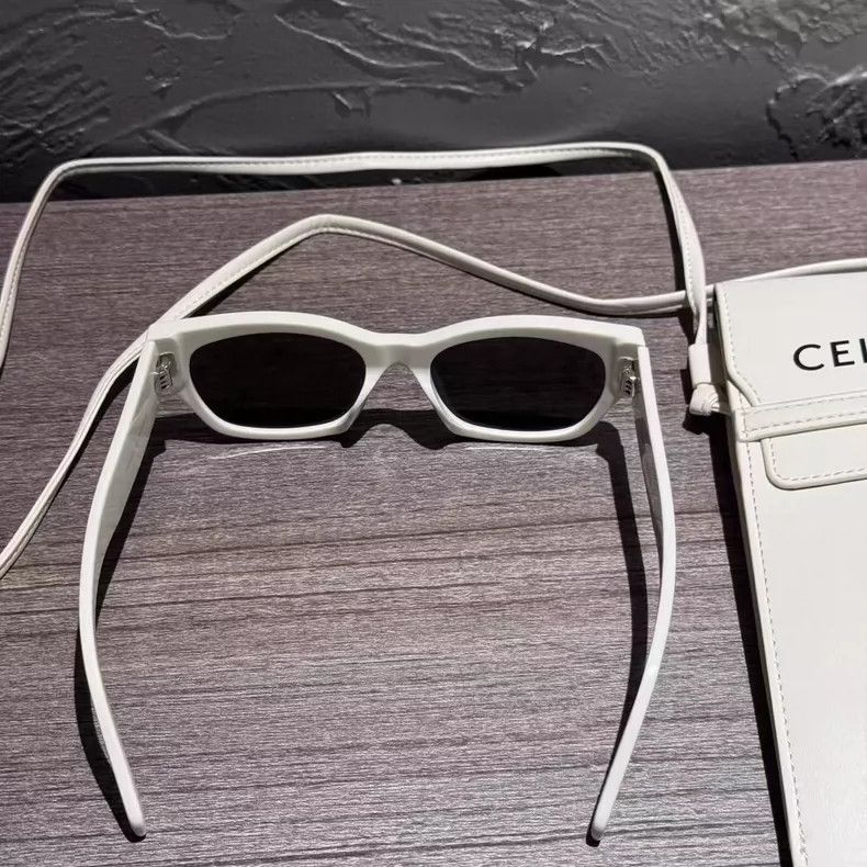 Celine Celine Logo Sunglasses with White Edges Size ONE SIZE - 7 Thumbnail