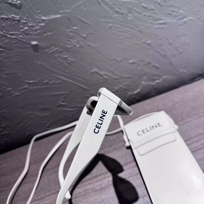 Celine Celine Logo Sunglasses with White Edges Size ONE SIZE - 4 Thumbnail