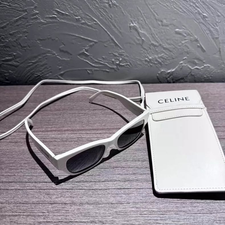 Celine Celine Logo Sunglasses with White Edges Size ONE SIZE - 3 Thumbnail