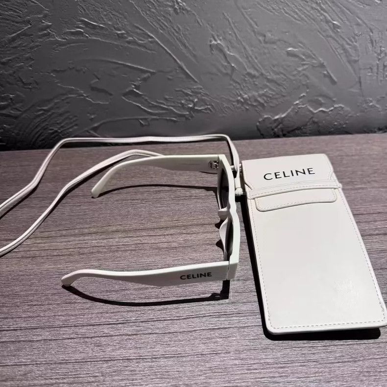 Celine Celine Logo Sunglasses with White Edges Size ONE SIZE - 6 Thumbnail
