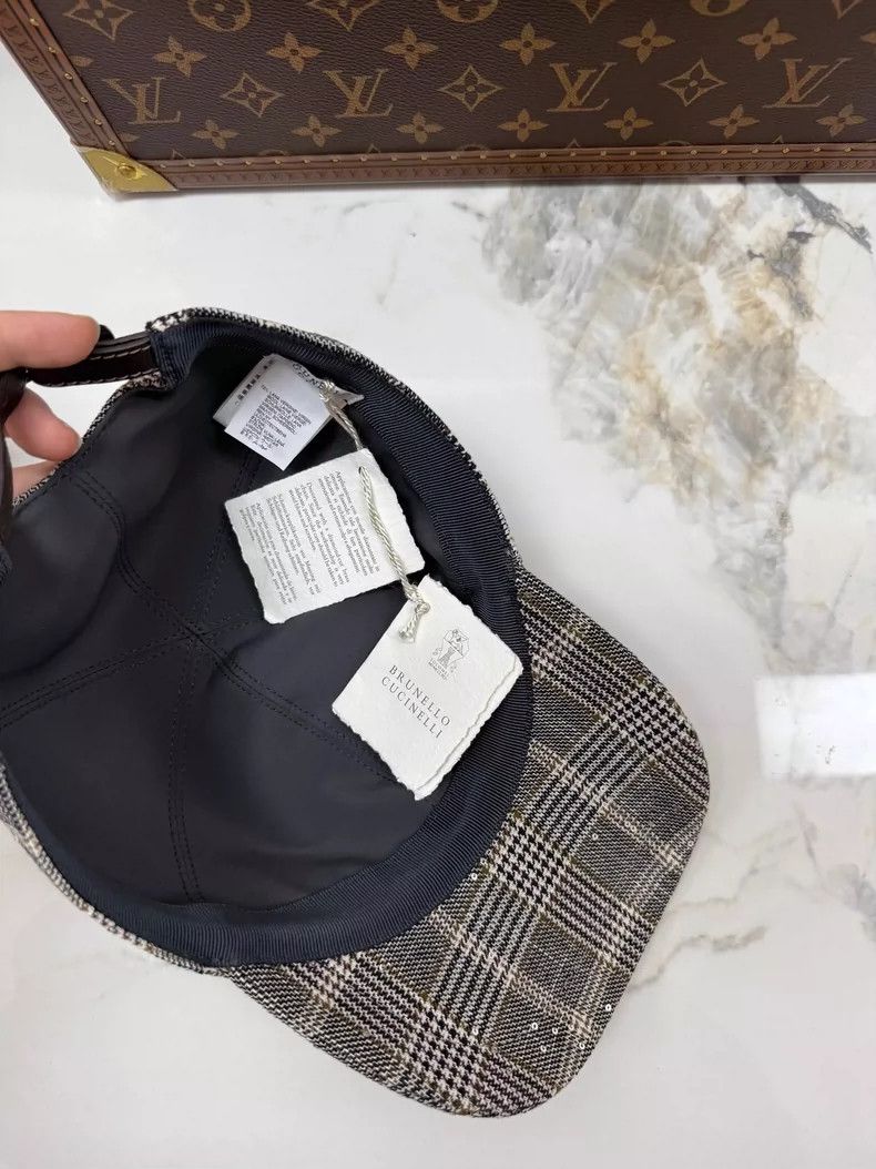 Brunello Cucinelli New Brunello Cucinelli Baseball Cap with Sequins Size ONE SIZE - 5 Thumbnail