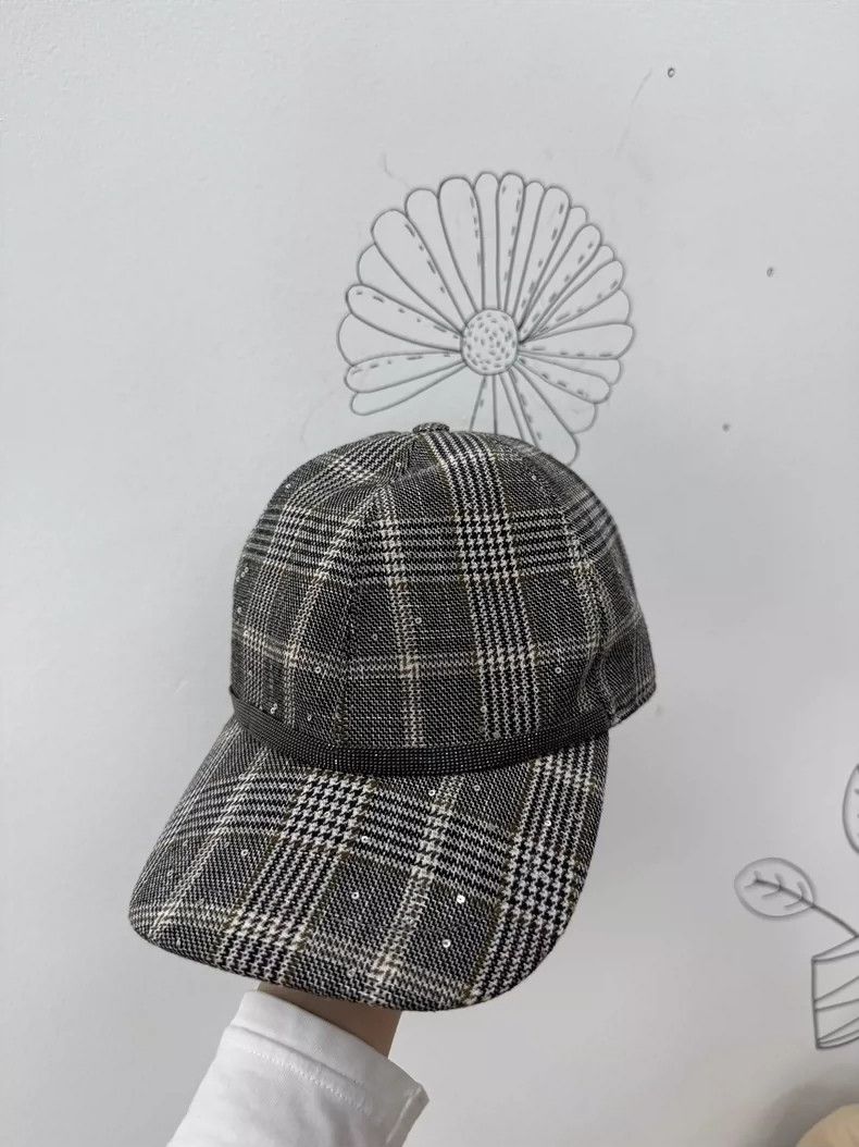 Brunello Cucinelli New Brunello Cucinelli Baseball Cap with Sequins Size ONE SIZE - 2 Thumbnail