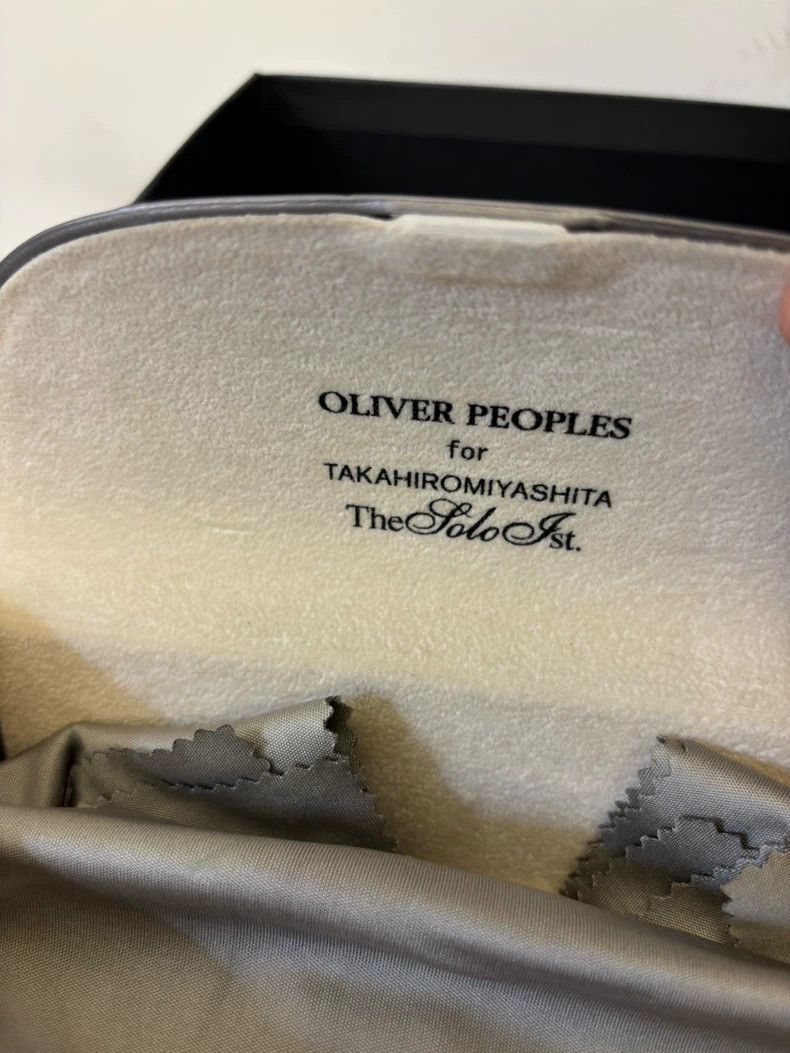 Takahiromiyashita The Soloist. Oliver Peoples Gold Frame Sunglasses with Lenses Size ONE SIZE - 9 Thumbnail