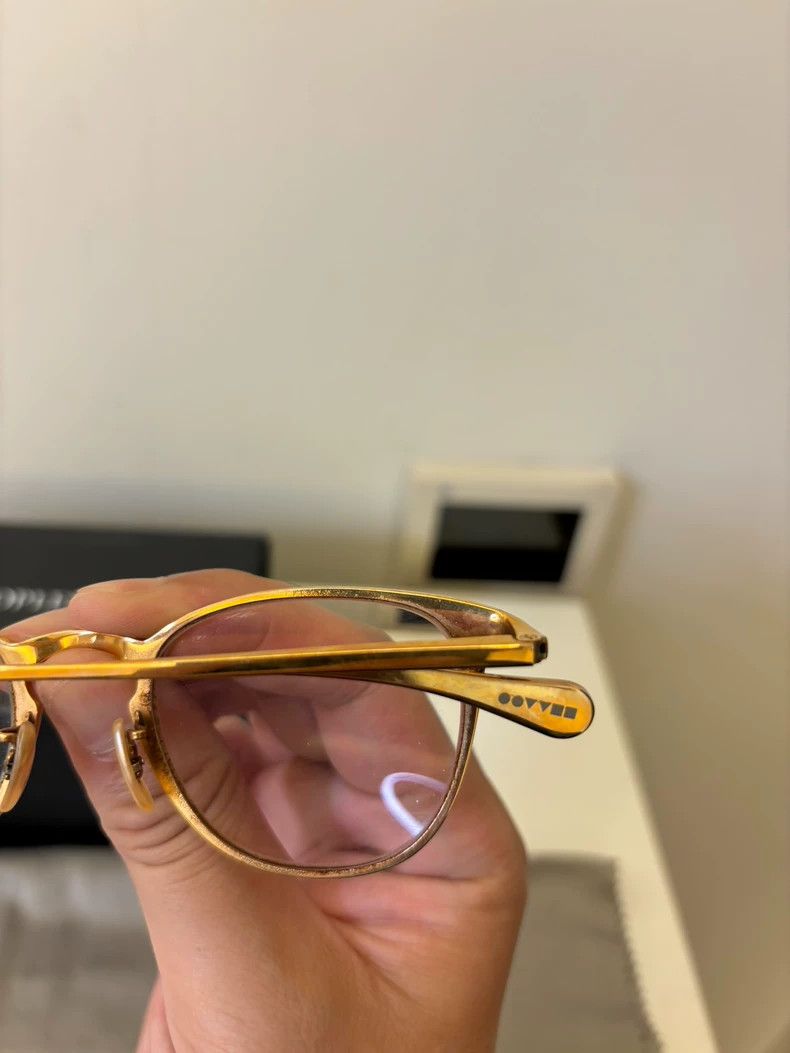 Takahiromiyashita The Soloist. Oliver Peoples Gold Frame Sunglasses with Lenses Size ONE SIZE - 4 Thumbnail