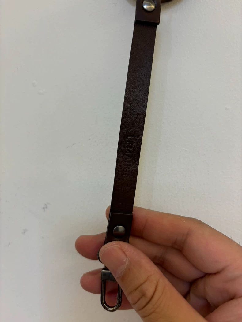 Lemaire Leather Key Ring with Waist Hook Size ONE SIZE - 2 Thumbnail