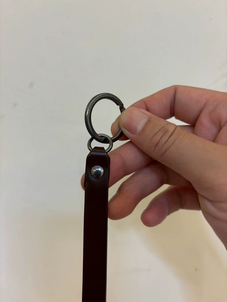 Lemaire Leather Key Ring with Waist Hook Size ONE SIZE - 4 Thumbnail