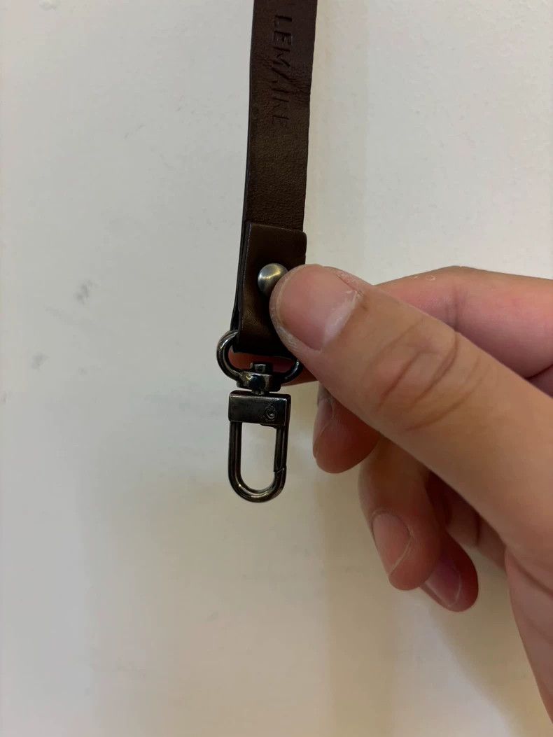 Lemaire Leather Key Ring with Waist Hook Size ONE SIZE - 3 Thumbnail