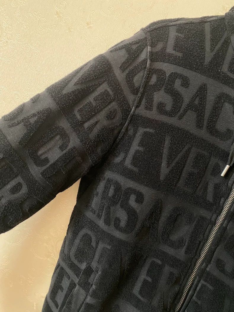 Versace Versace Rare Black Hoodie with Logo Design Size US M / EU 48-50 / 2 - 2 Thumbnail