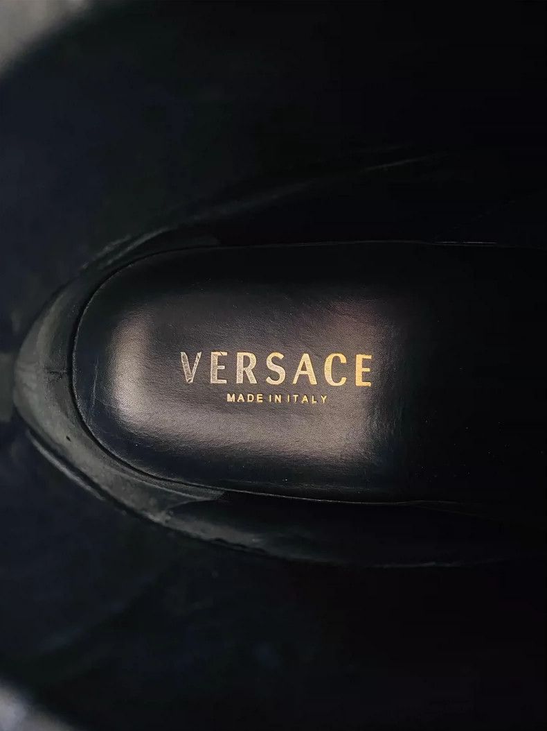 Versace Versace High-Top Men's Shoes in Blue Size US 10.5 / EU 43-44 - 3 Thumbnail