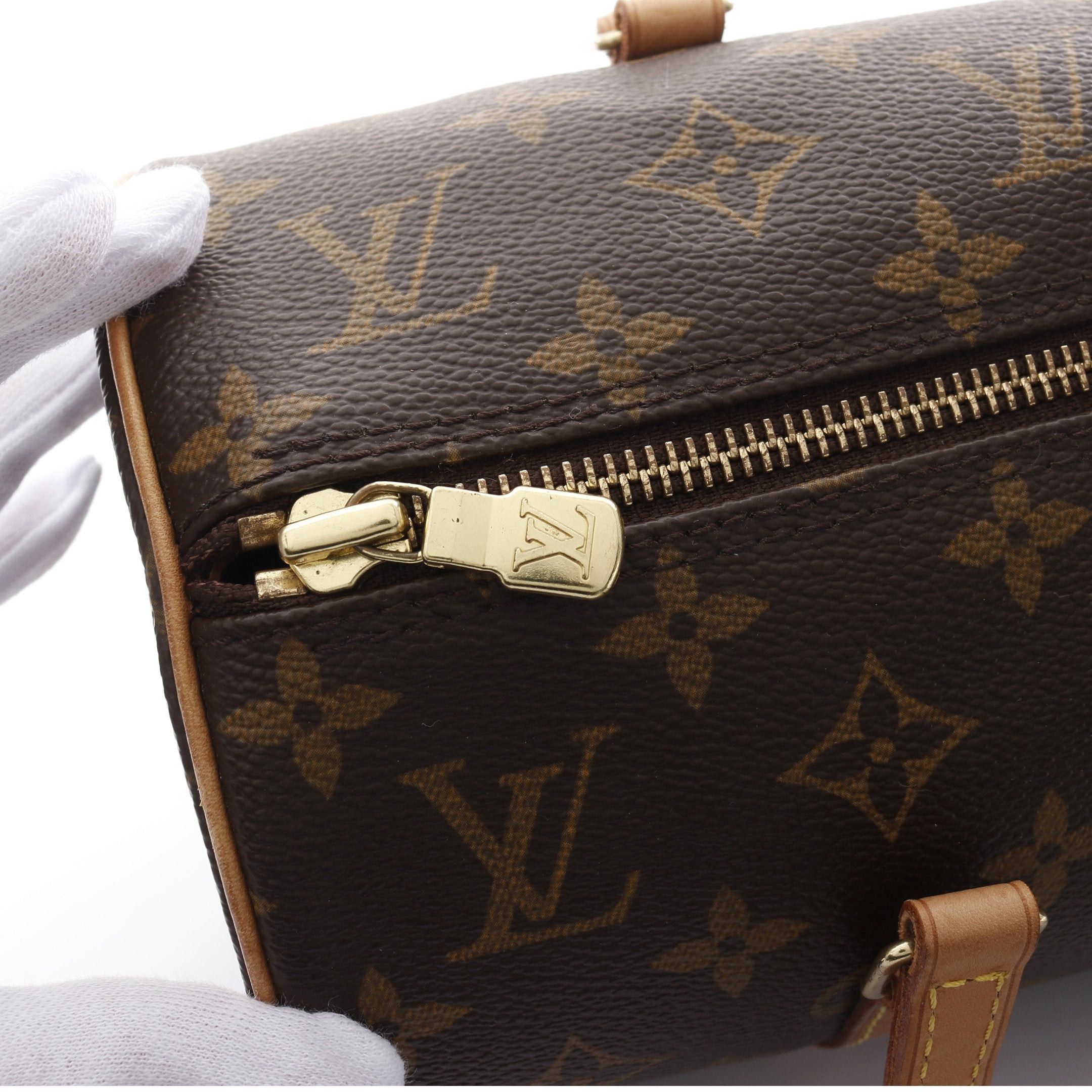 Louis Vuitton Louis Vuitton Papillon 30 Monogram Handbag Leather Brown Size ONE SIZE - 6 Thumbnail
