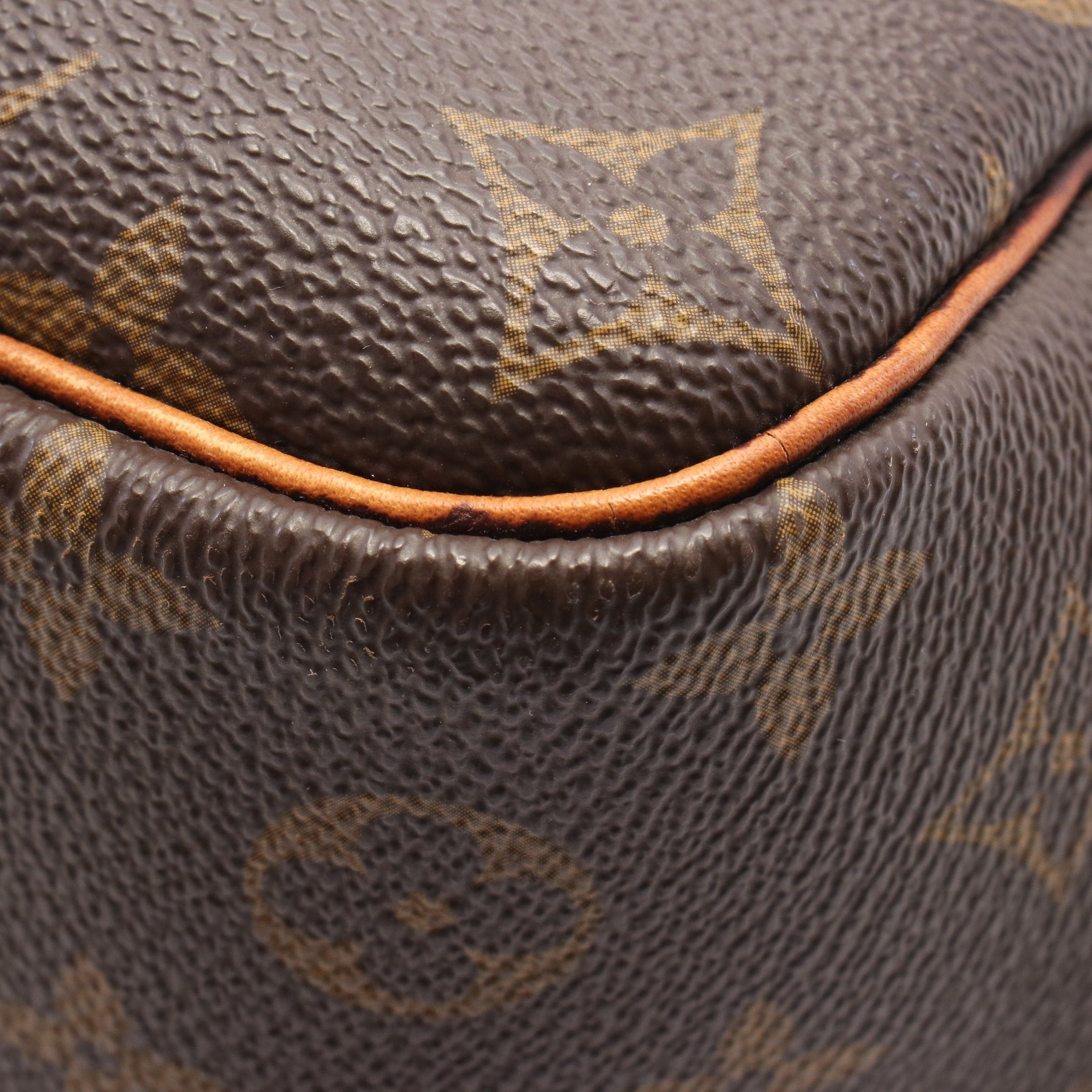 Louis Vuitton Louis Vuitton Deauville Bowling Vanity Monogram Handbag Leather Brown Size ONE SIZE - 7 Thumbnail